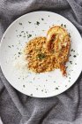 Risotto rice with lobster — Stock Photo