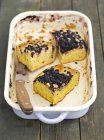 Gâteau à la levure aux myrtilles — Photo de stock