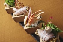Muschel-Sashimi mit Pilzen — Stockfoto
