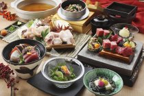 Традиційні страви японської кухні — стокове фото