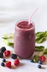 Smoothie made from berries — Stock Photo
