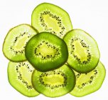 Tranches fraîches de kiwi — Photo de stock