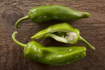 Green Chili Peppers — Stock Photo