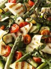 Courgette and asparagus salad — Stock Photo