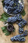 Blue grape jelly — Stock Photo