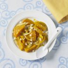Yellow beets with onions — Stock Photo