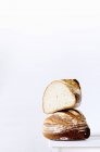 Два шматки хліба — стокове фото
