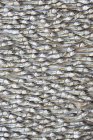Closeup top view of dried fish background — Stock Photo