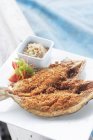 Fried dried amberjack fish — Stock Photo