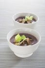Brown rice porridge — Stock Photo