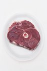 Raw lamb steak — Stock Photo