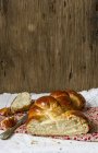 Plaited loaf of bread — Stock Photo