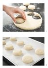 Making Cream Biscuits — Stock Photo