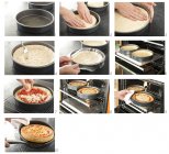 Steps for Making Pizza — Stock Photo