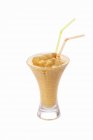Milkshake crème glacée orange — Photo de stock