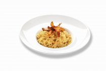 Spaghetti pasta with sweet potatoes — Stock Photo
