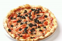 Pizza Napoletana with tomatoes — Stock Photo
