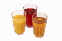 Varios zumos de frutas - foto de stock