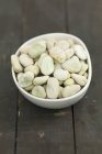 Frozen broadbeans in bowl — Stock Photo