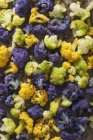 Colourful boiled cauliflower — Stock Photo