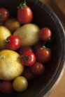 Red and yellow tomatoes — Stock Photo