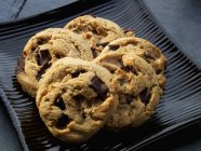 Burro di arachidi e biscotti — Foto stock