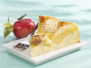 Vanille-Apfelkuchen — Stockfoto