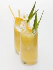 Two pineapple drinks — Stock Photo