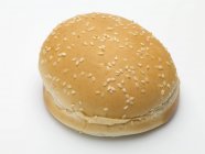 Hamburger bun with seeds — Stock Photo