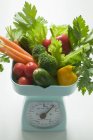 Verduras frescas y perejil - foto de stock