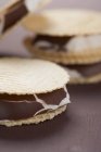 Marshmallow ricoperto di cioccolato — Foto stock