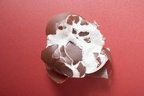 Marshmallow revestido de chocolate — Fotografia de Stock