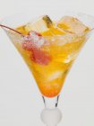 Tequila Sunrise com cubos de gelo — Fotografia de Stock