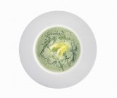 Крем гороховий суп з салат-латук — стокове фото