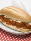 Meatball sub sandwich — Stock Photo