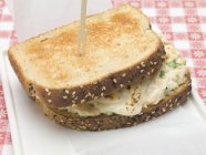 Sandwich de atún y queso - foto de stock