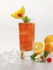 Planters Punch served in glass — Stock Photo
