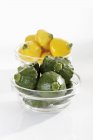 Green and yellow patty pan squash — Stock Photo