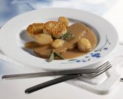 Braised loin of veal — Stock Photo
