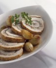 Roast turkey roll — Stock Photo