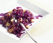 Red cabbage salad — Stock Photo