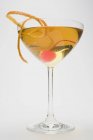 Manhattan com cereja cocktail — Fotografia de Stock