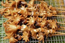 Spiedini di calamari alla griglia — Foto stock