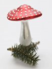 Christmas decorative fly agaric — Stock Photo