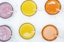 Fruit juices and shake — Stock Photo