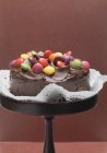 Шоколадний торт з квасолею — стокове фото