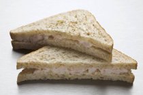 Shrimp sandwiches with mayonnaise — Stock Photo