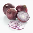 Close up of  Red onions — Stock Photo