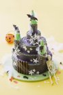 Gâteau enfant château hanté — Photo de stock