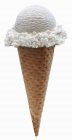 Cône de crème glacée vanille — Photo de stock